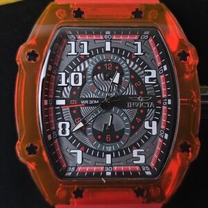 NEW 🔥🔥🔥Invicta Racing Cyclone Men's Watch - 48.5mm 48720 Red #0406